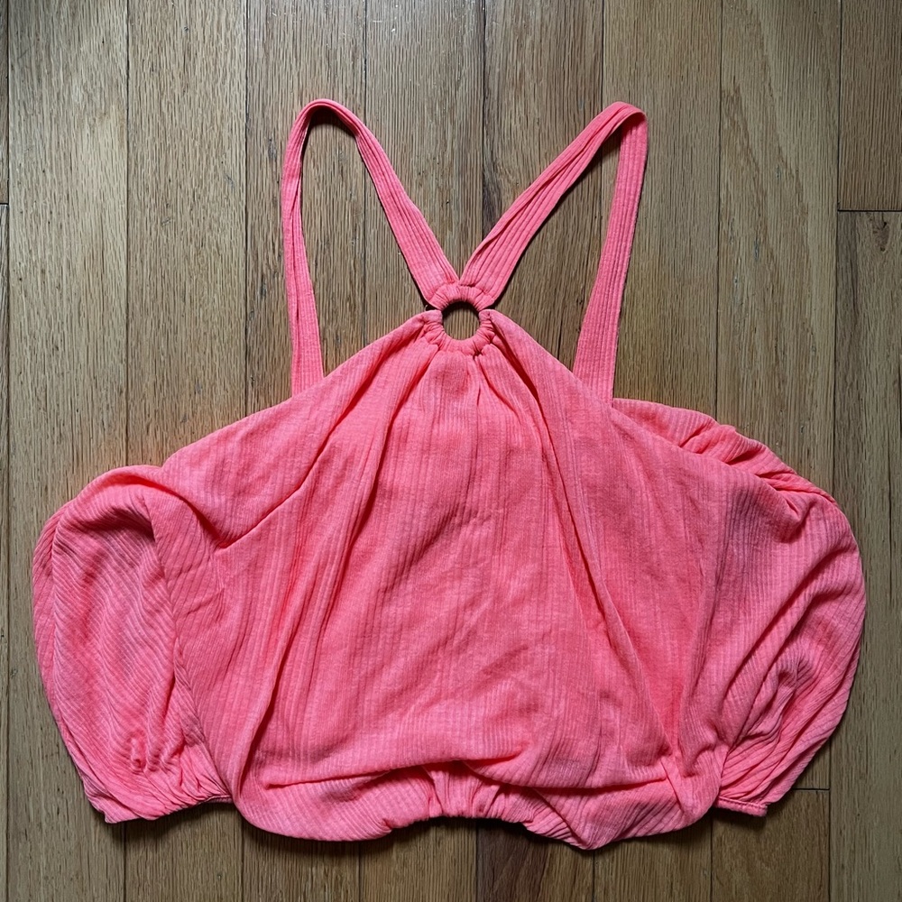 Free People Pink Halter Top with Loop